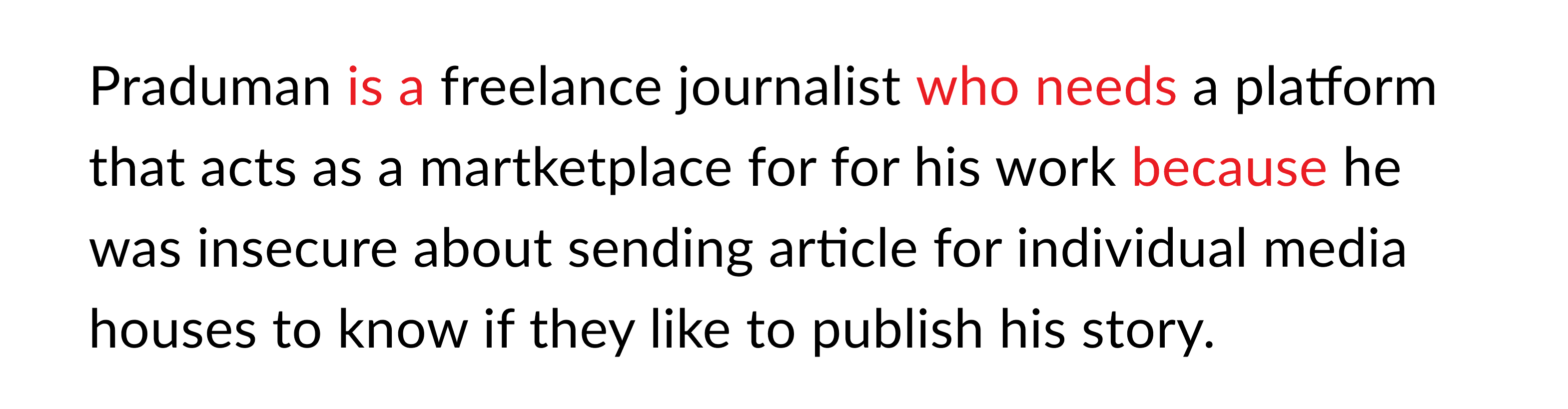 Problem statement graphic