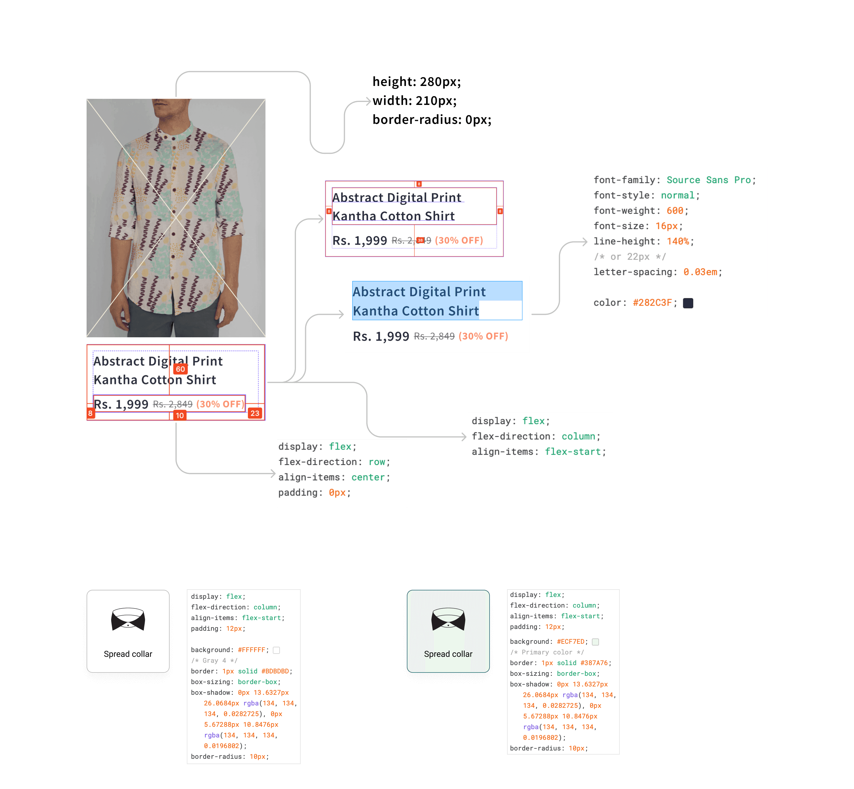 Developer handoff documentation sample