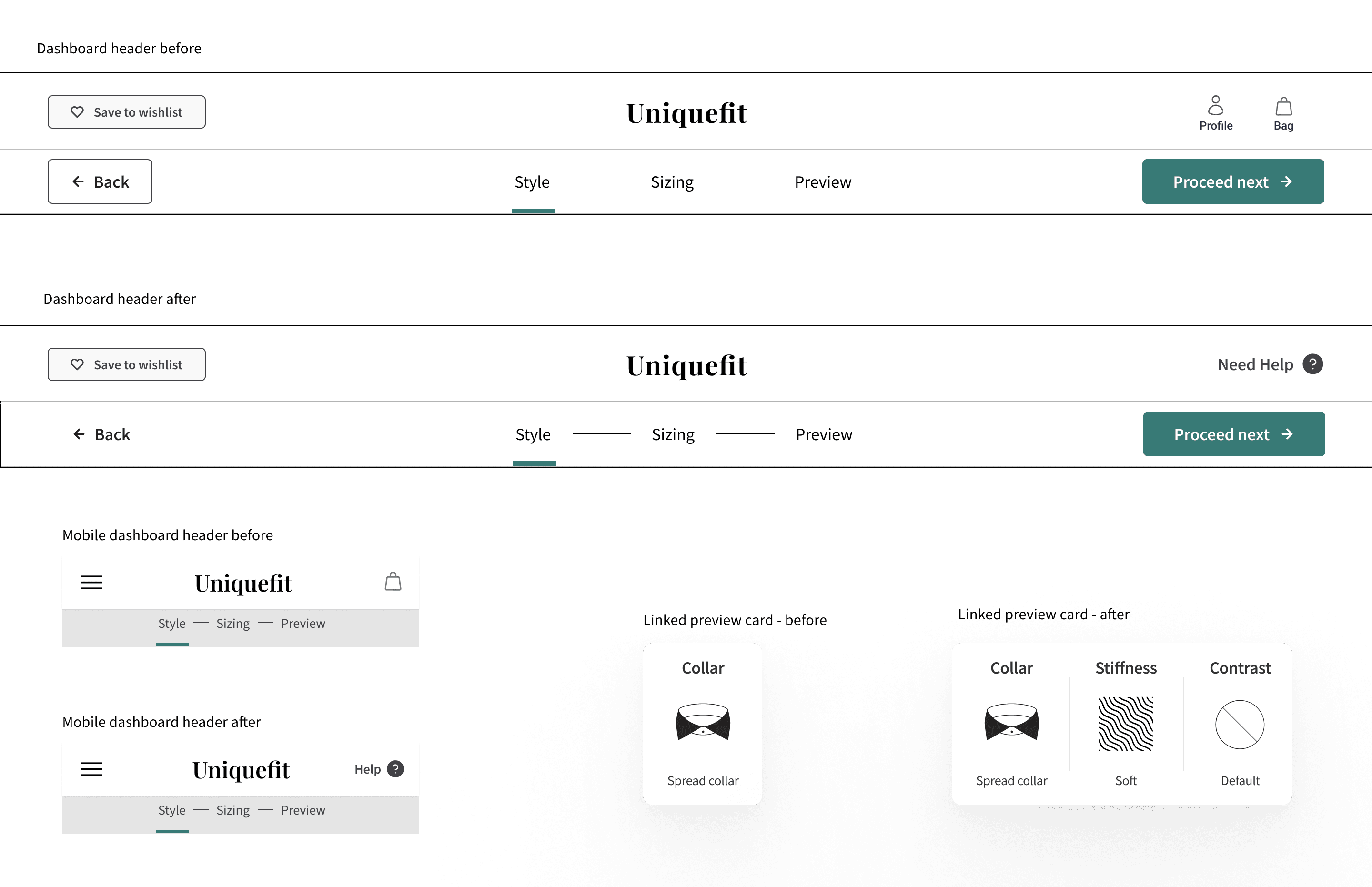 Before / after comparison of priority revisions